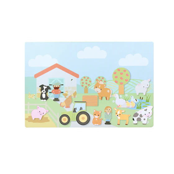 Orange Tree Farmyard Magnetic Picture Board