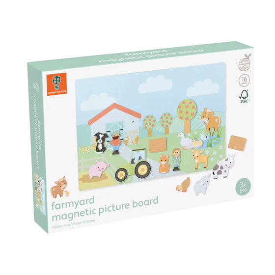 Orange Tree Farmyard Magnetic Picture Board