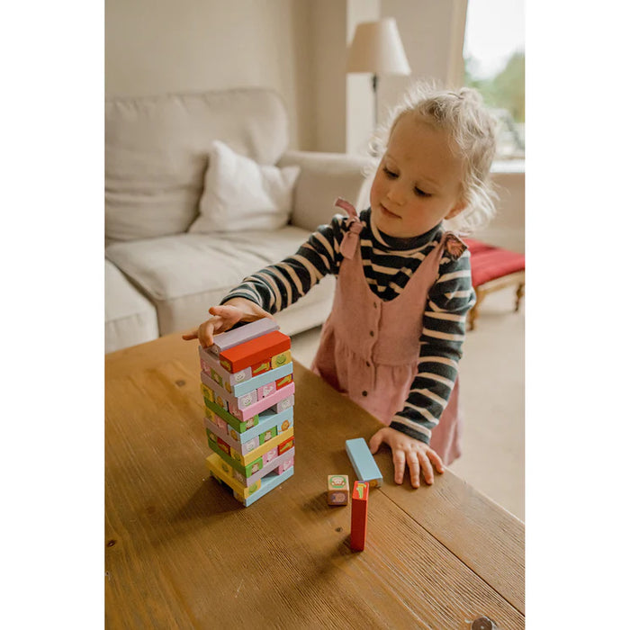 Orange Tree Animals Tumbling Tower