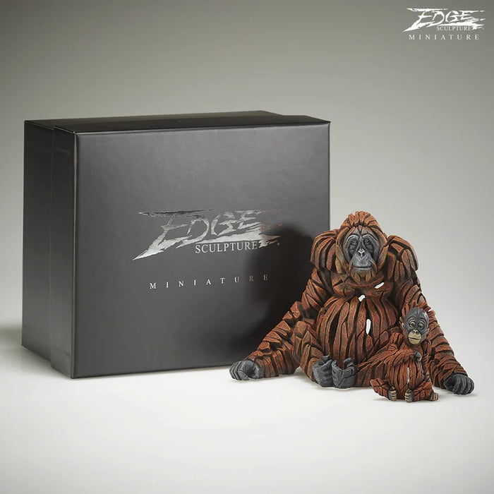 Edge Sculpture Miniature Orangutan and Baby