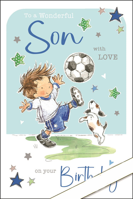 Jonny Javelin 'To A Wonderful Son' Birthday Card