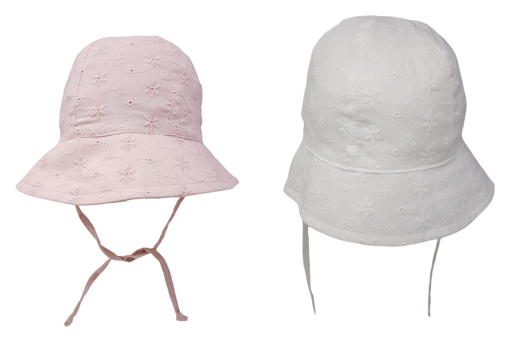 Pesci Baby Broderie Anglaise Hat