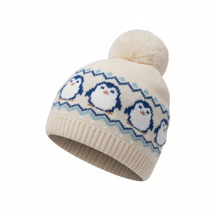 Elizabeth Anne Fully Lined Pom Pom Penguin Hat