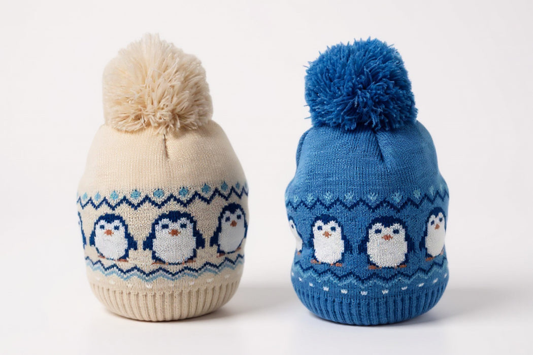 Elizabeth Anne Fully Lined Pom Pom Penguin Hat