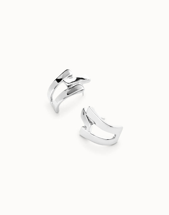UNOde50 Triple Curve Stud Earrings