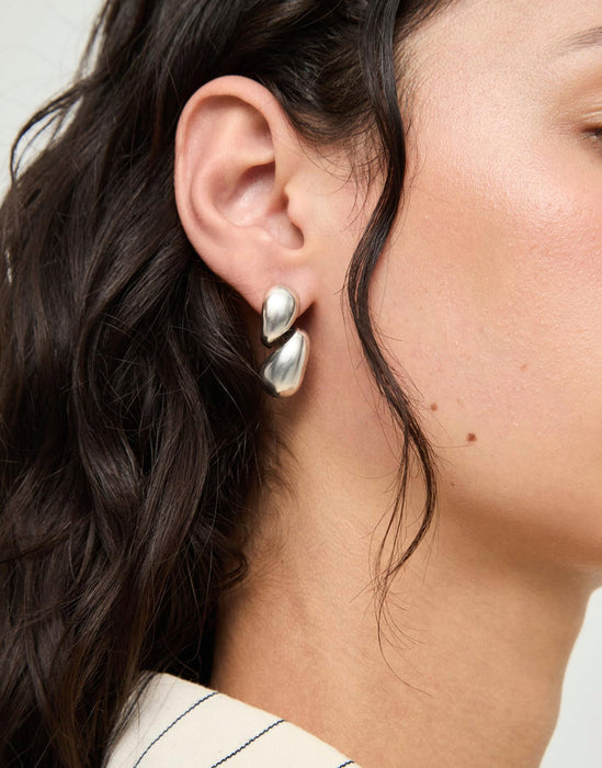 UNOde50 Earrings Essentia Chunky Double Teardrop Earrings