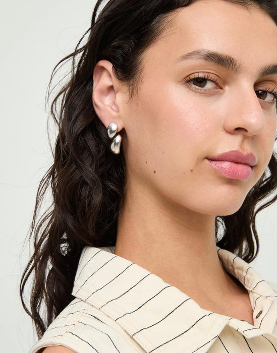 UNOde50 Earrings Essentia Chunky Double Teardrop Earrings