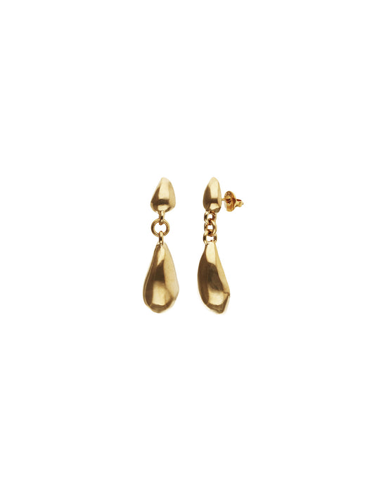 UNOde50 Earrings Axis Long Drop-shaped Earrings Gold