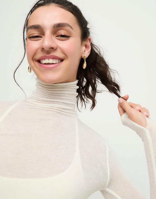 UNOde50 Earrings Axis Long Drop-shaped Earrings Gold