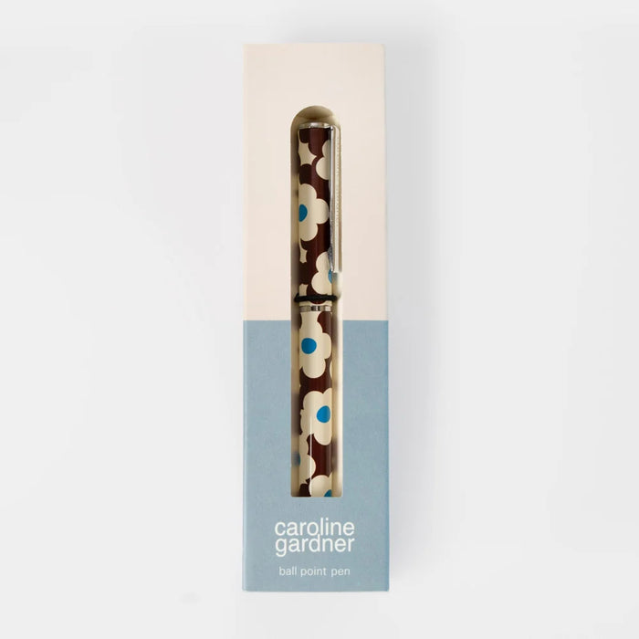 Caroline Gardner Wine Flower Boxed Pen