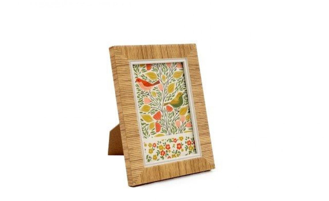 Sil Rattan Effect Photo Frame 4x6"