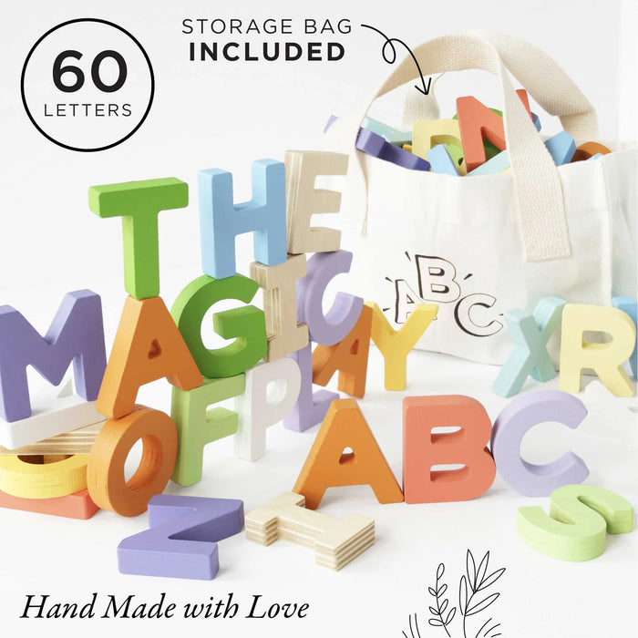 143 Letters Le Toy Van Wooden Alphabet Set & Bag — Maple Gifts