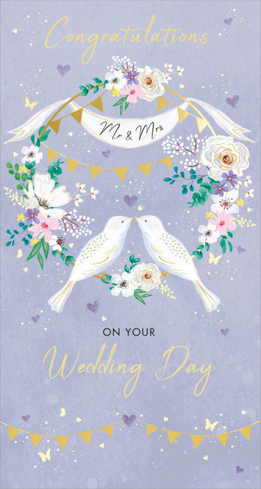 Nigel Quiney 'Congratulation Mr & Mrs On Your Wedding Day' Wedding Card