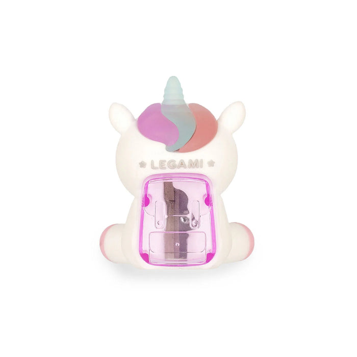 Legami Light Up Pencil Sharpener with Container - Unicorn