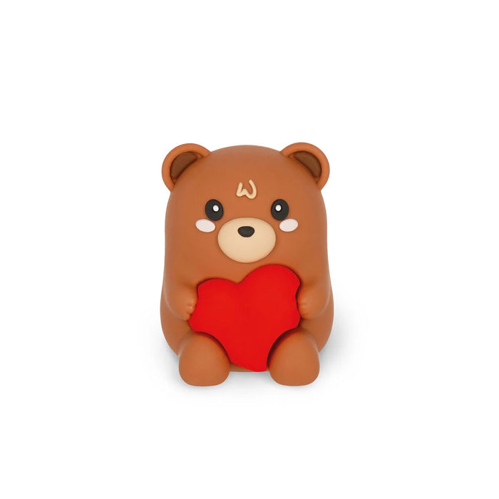Legami Light-Up Pencil Sharpener with Container - Teddy Bear