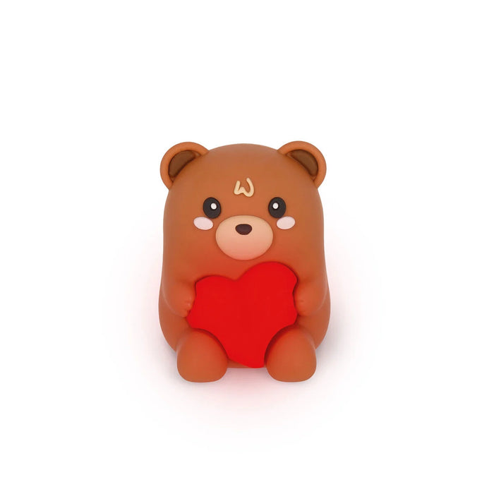 Legami Light-Up Pencil Sharpener with Container - Teddy Bear
