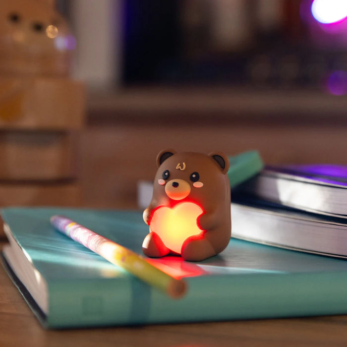 Legami Light-Up Pencil Sharpener with Container - Teddy Bear