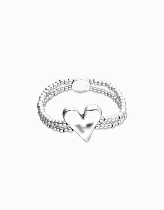UNOde50 Double Elastic Bracelet with Heart Detail