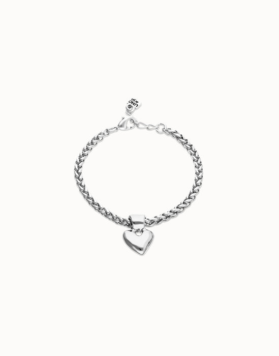 UNOde50 Chain Bracelet with Small Heart Detail