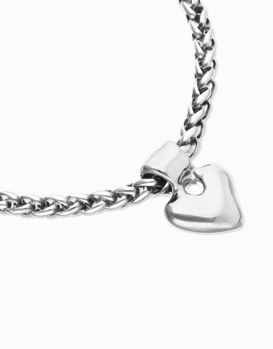 UNOde50 Chain Bracelet with Small Heart Detail