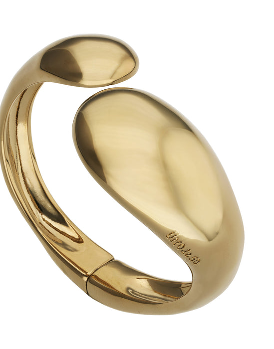UNOde50 Bracelet Corium Bangle Bracelet with Two Irregular Drops