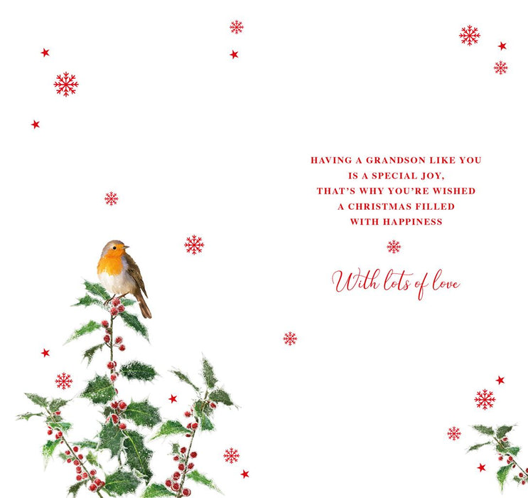Nigel Quiney 'Christmas Wishes Grandson' Christmas Card