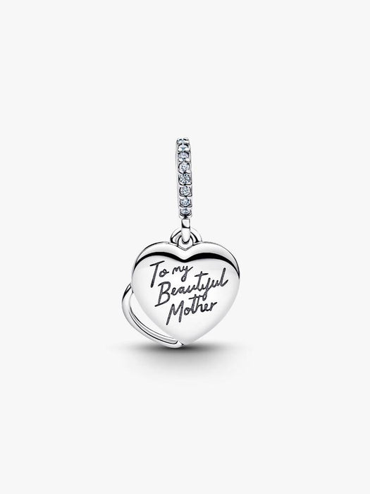 Pandora Beautiful Mother Double Dangle Charm Sterling Silver