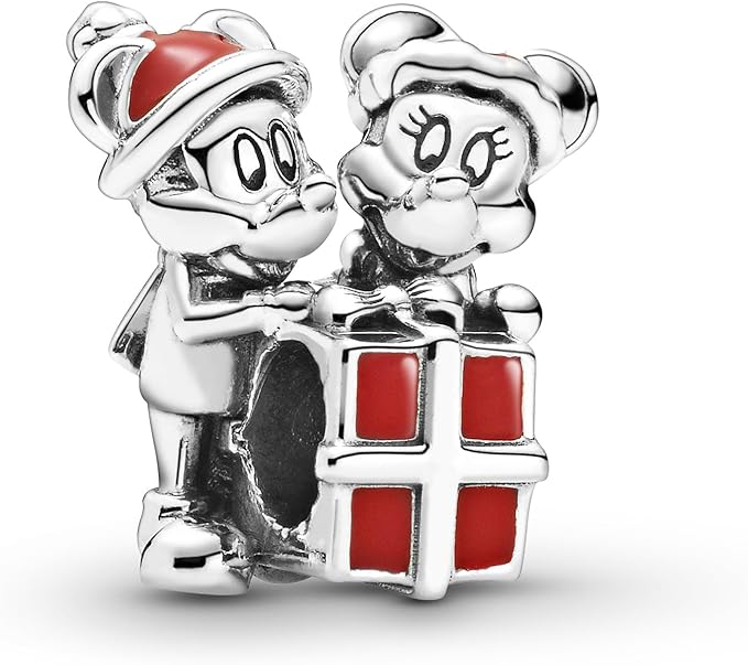 Pandora Disney Mickey And Minnie Gift Box Charm Sterling Silver