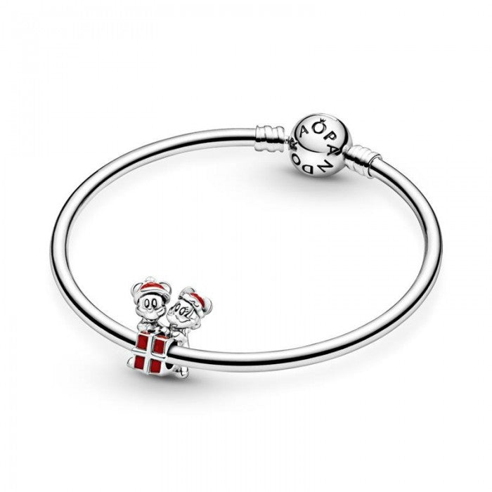 Pandora Disney Mickey And Minnie Gift Box Charm Sterling Silver