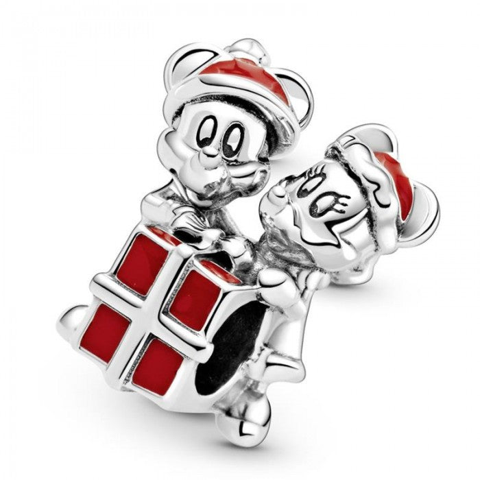 Pandora Disney Mickey And Minnie Gift Box Charm Sterling Silver