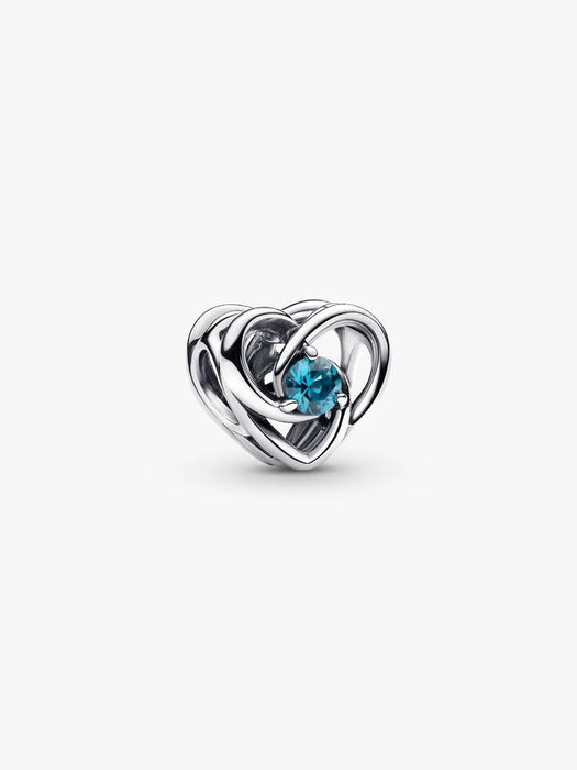 Pandora Entwined Heart & Stones Charm Sterling Silver
