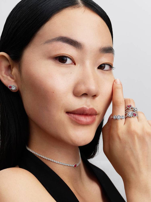 Pandora Halo Heart Trilogy Ring Sterling Silver