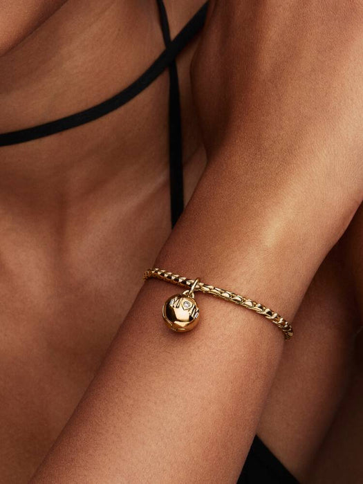 Pandora Mum Ball Clasp Charm 14k Gold Plating