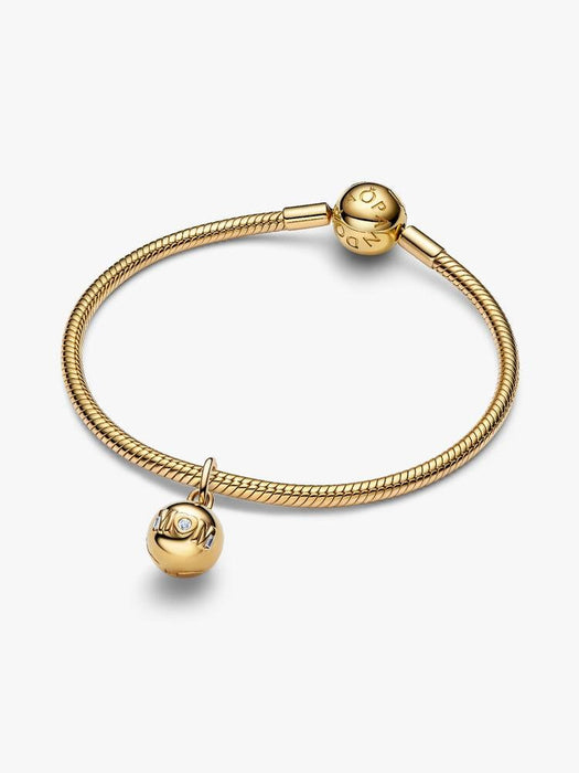 Pandora Mum Ball Clasp Charm 14k Gold Plating