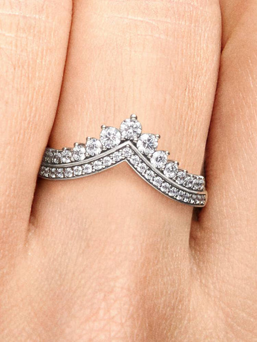 Pandora Princess Wishbone Ring Sterling Silver