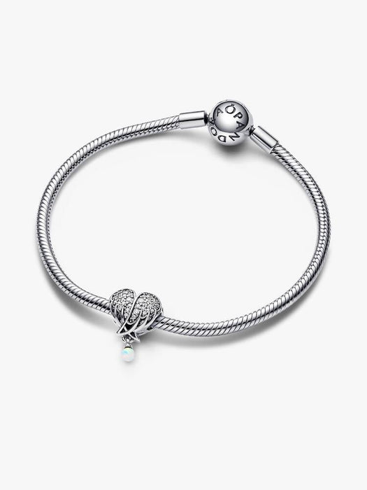 Pandora Sparkling Angel Wings & Heart Charm Sterling Silver