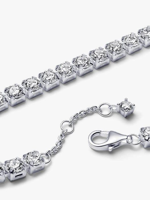 Pandora  Sparkling Bold Tennis Bracelet Sterling Silver