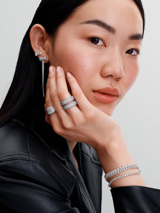 Pandora  Sparkling Bold Tennis Bracelet Sterling Silver