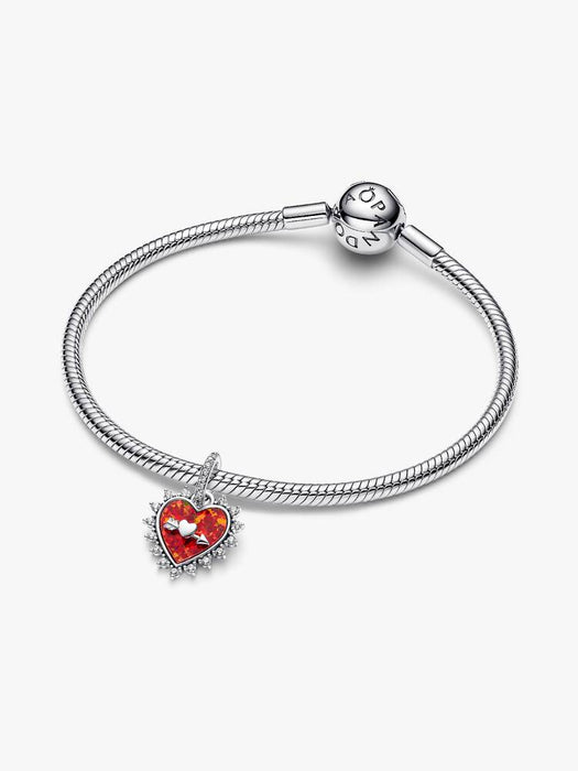 Pandora Spinnable Arrow Heart Dangle Charm Sterling Silver