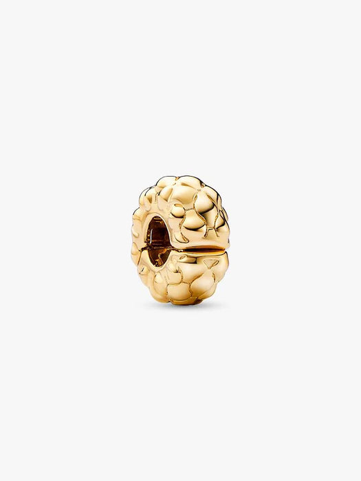 Pandora Studded Clip Charm 14k Gold Plating