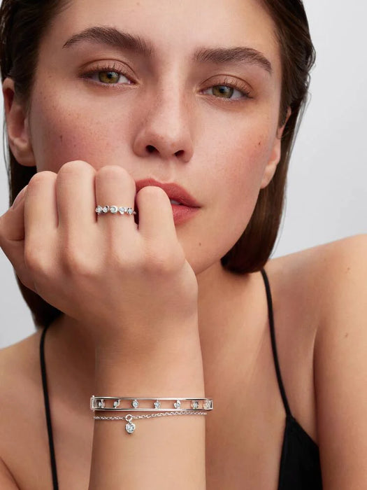 Pandora Talisman Sterling Silver Lab-Grown Diamond Symbols Ring Sterling Silver