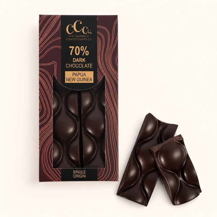 Cambridge Confectionery Company 70% Dark Chocolate Bar 100g - Papua New Guinea