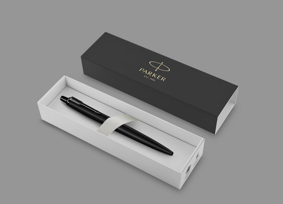 Parker Pens Blue Ink & Monochrome Black Finish Jotter Ballpoint Pen