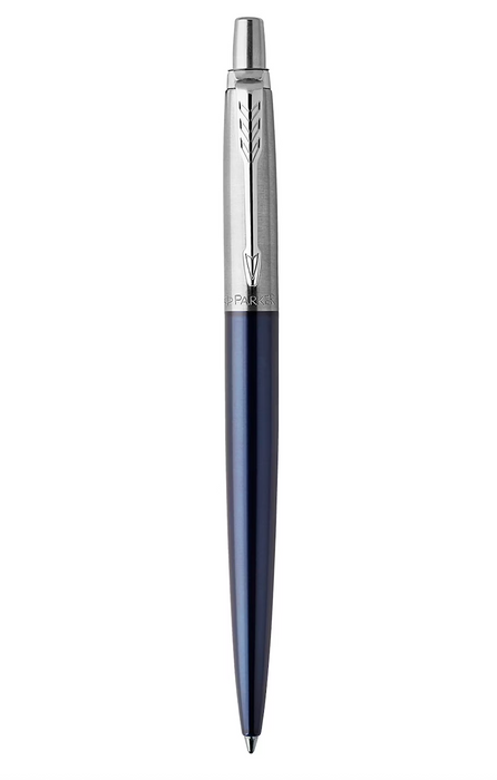 Parker Pens  Blue Ink, Royal Blue & Chrome Trim Jotter Ballpoint Pen
