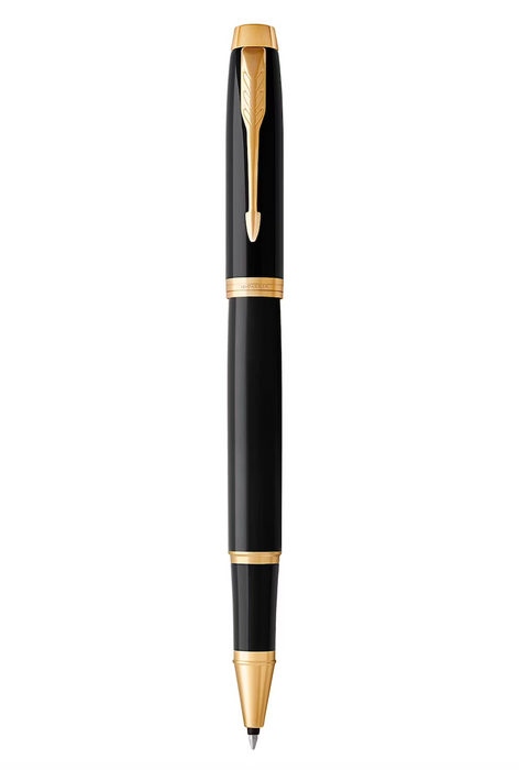 Parker Pens Lacquer Black & Gold Trim Parker IM Rollerball Pen