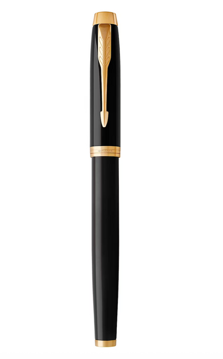 Parker Pens Lacquer Black & Gold Trim Parker IM Rollerball Pen