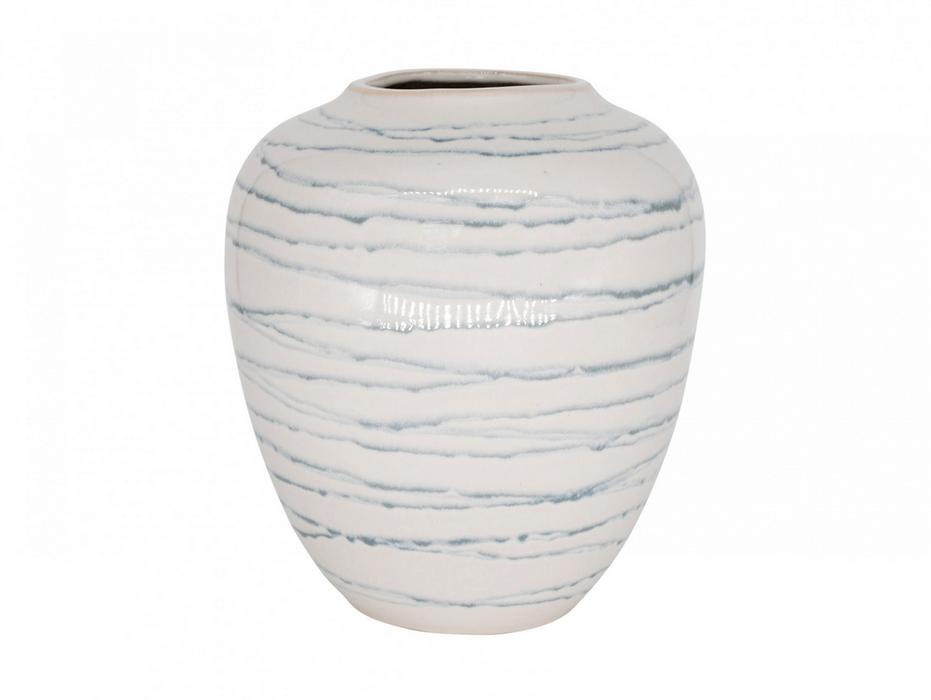 Aqua Ceramic Large Blue Vase
