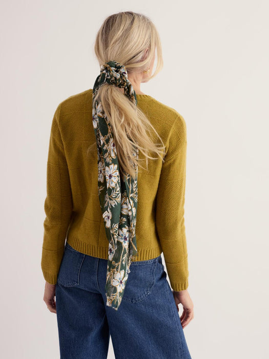 Seasalt Women's Pentillie Scarf In Cosmos Stems Light Coppice