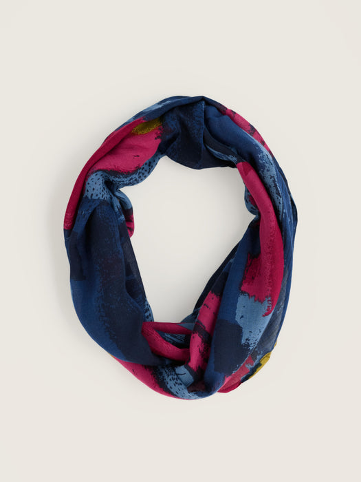 Seasalt Women's Pentillie Snood In Paint Texture Rosa