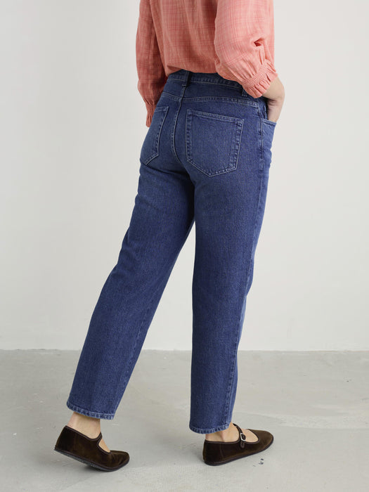 Seasalt Women's Penwith Straight Leg Jeans In Mid Wash